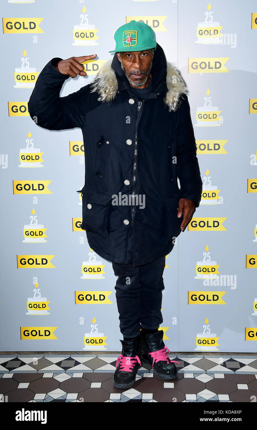 Danny John-Jules attending Gold's 25th birthday party and the launch of UKTV Original Murder on the Blackpool Express at 100 Wardour St, London. Stock Photo