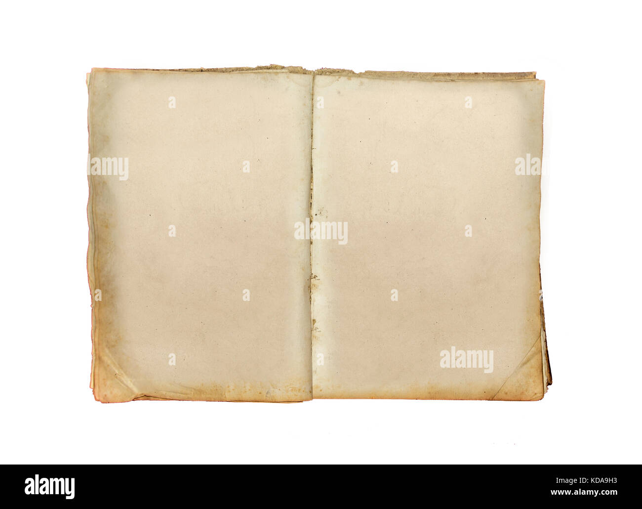 Old book open on white background Stock Photo Alamy