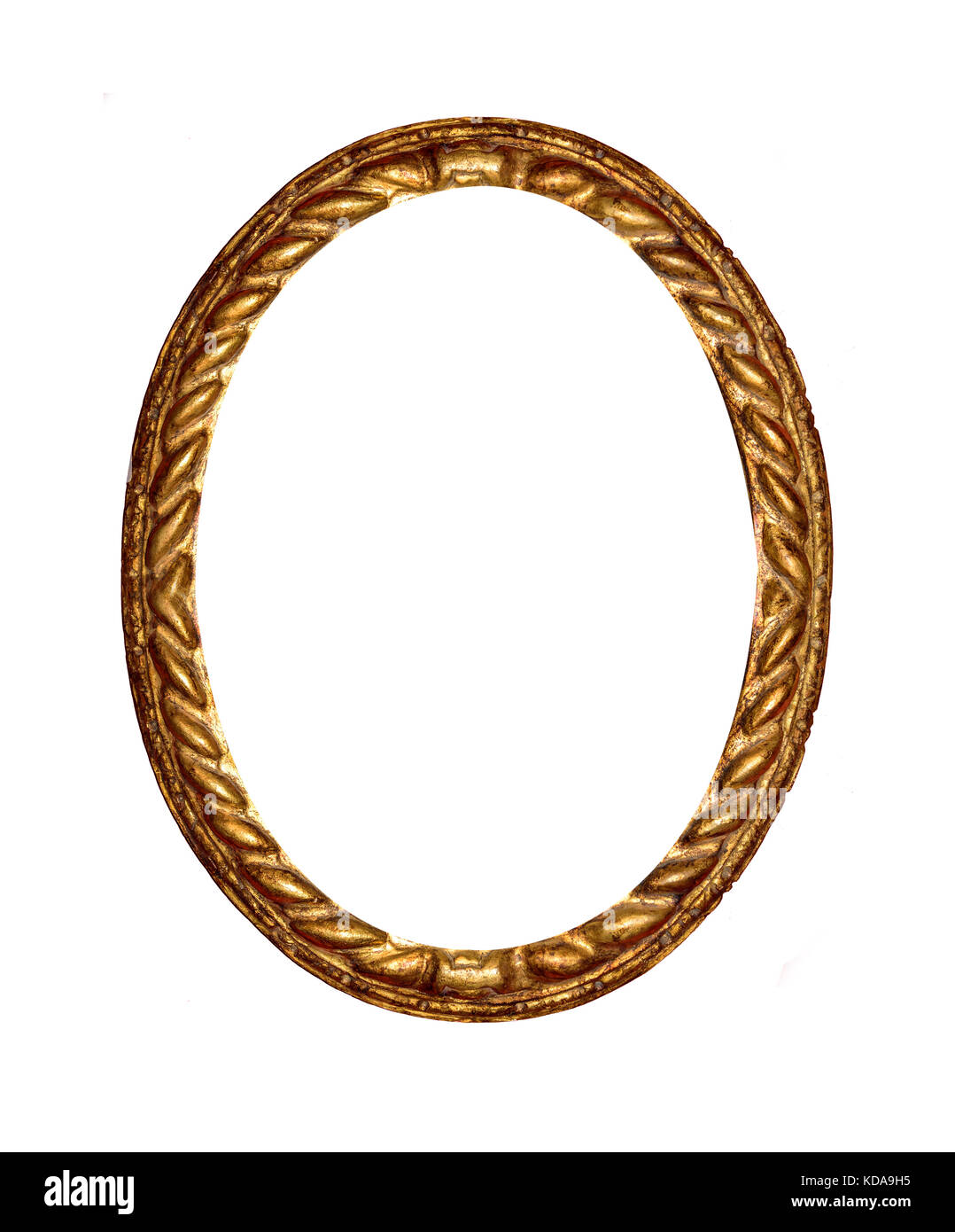 Round antique gold picture frame Stock Photo Alamy