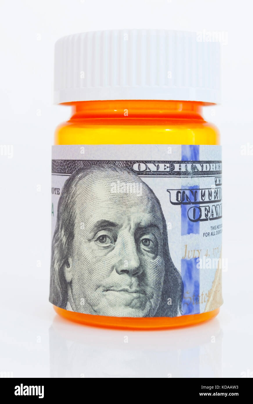 Medication cost concept Stock Photo