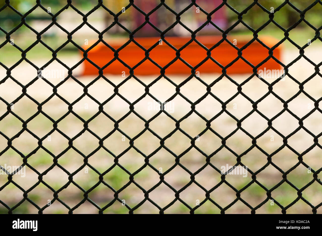 Metal fence made square hi-res stock photography and images - Alamy