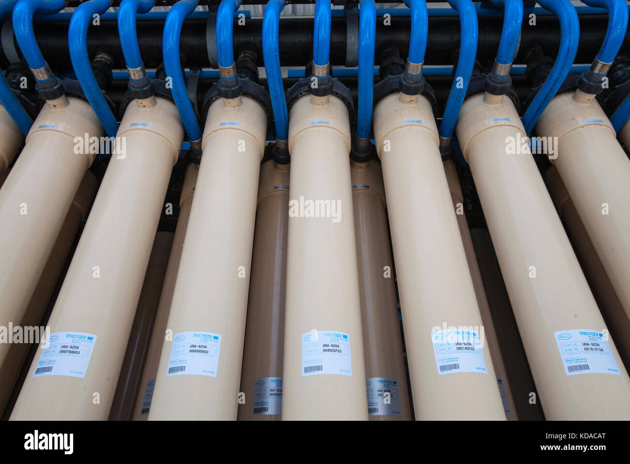 Microfiltration process removes bacteria, fine particles and sediments