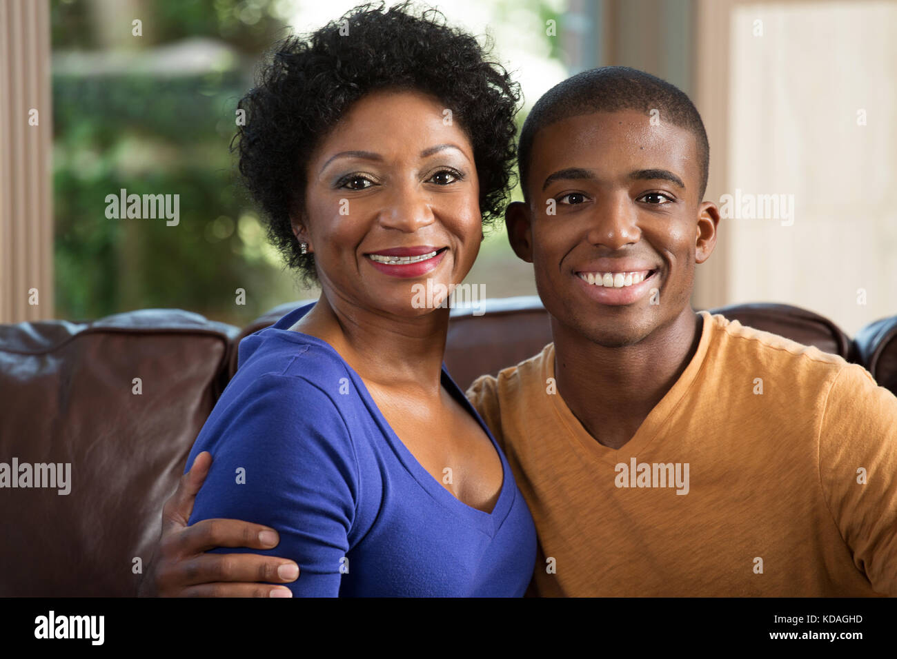 African mother mature son hi-res stock photography and images - Alamy