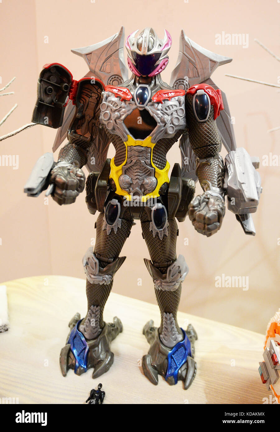 Power Rangers Movie- Ultra Movie Megazord is on display during the Hamleys Christmas toy showcase at Hamleys in London, and is one of the toy store's predicted top ten sellers for Christmas 2017. Stock Photo