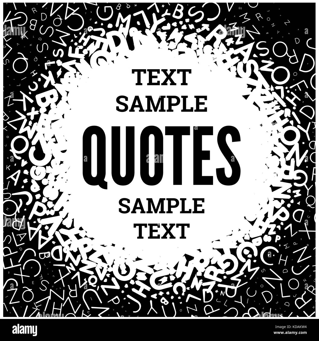Quote blank template on white background Stock Vector Image & Art - Alamy