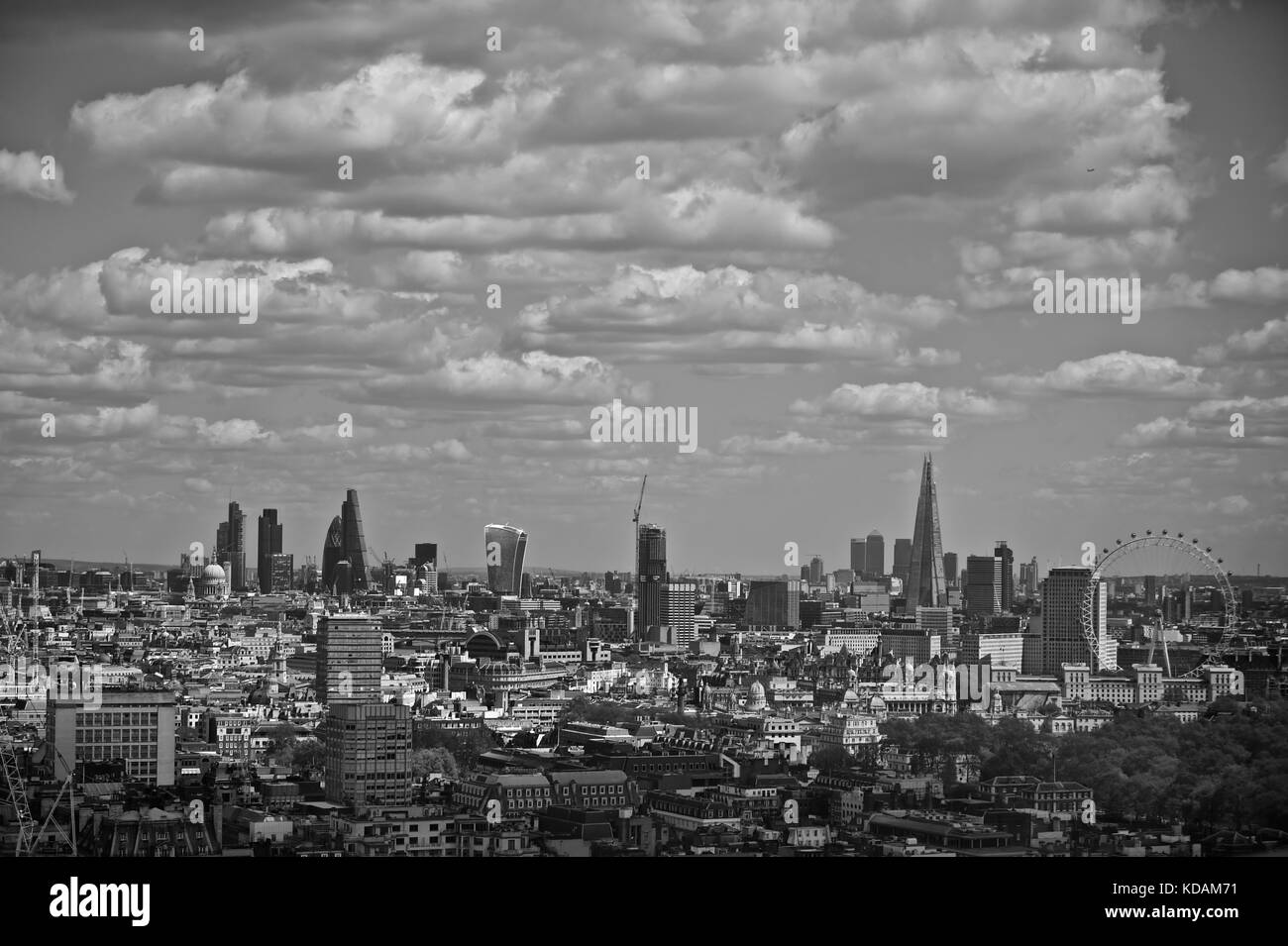 Panoramic high level view Black and White Stock Photos & Images - Alamy