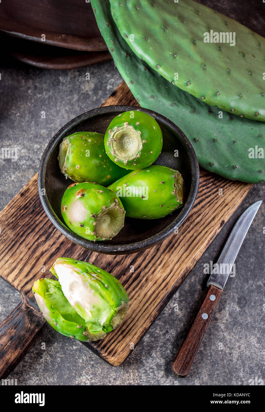 Tuna cactus fruit, Prickly pear, cactus pear. Latin American fruit tuna Stock Photo Alamy