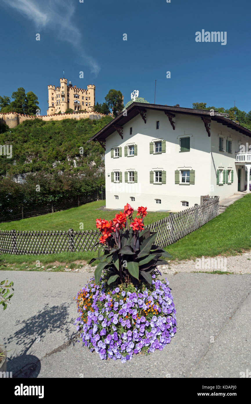 Typical house in Hohenschwangau, Bavaria, Southern Germany Stock Photo
