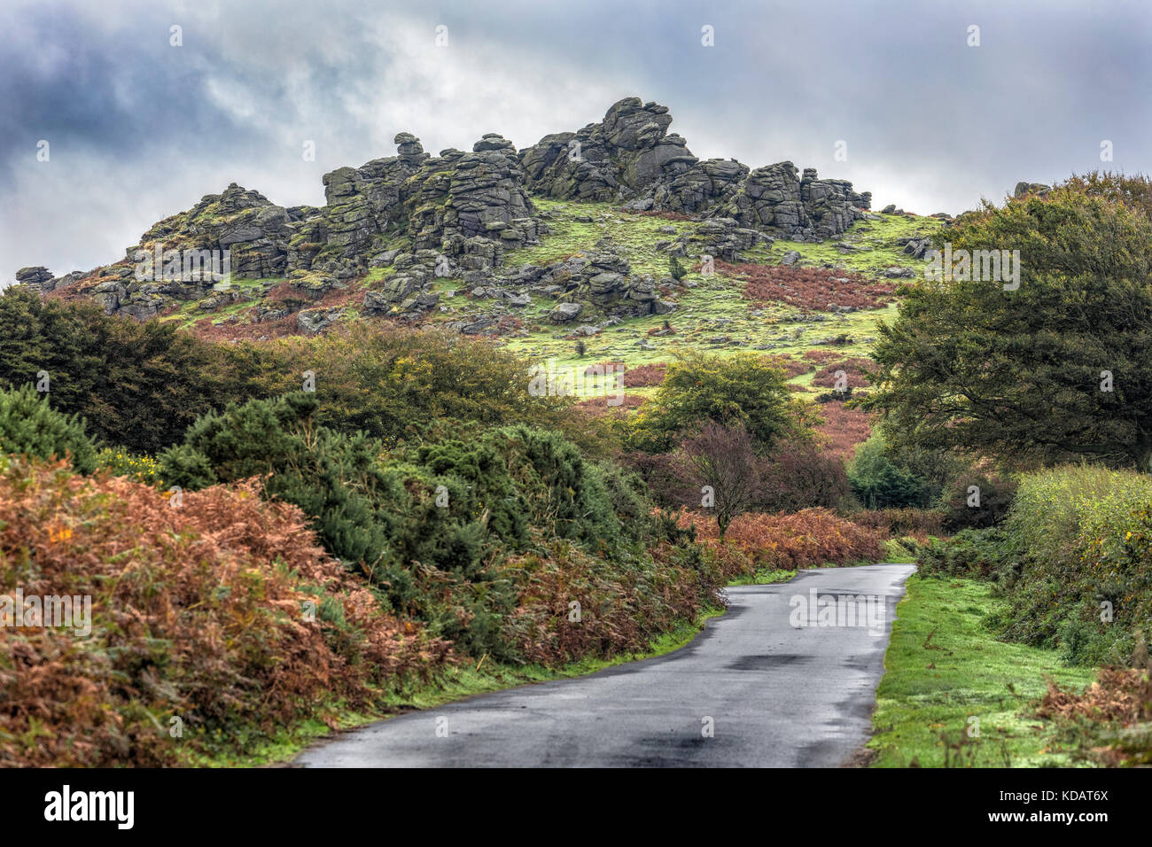Hound Tor, Dartmoor, Devon, England, United Kingdom Stock Photo