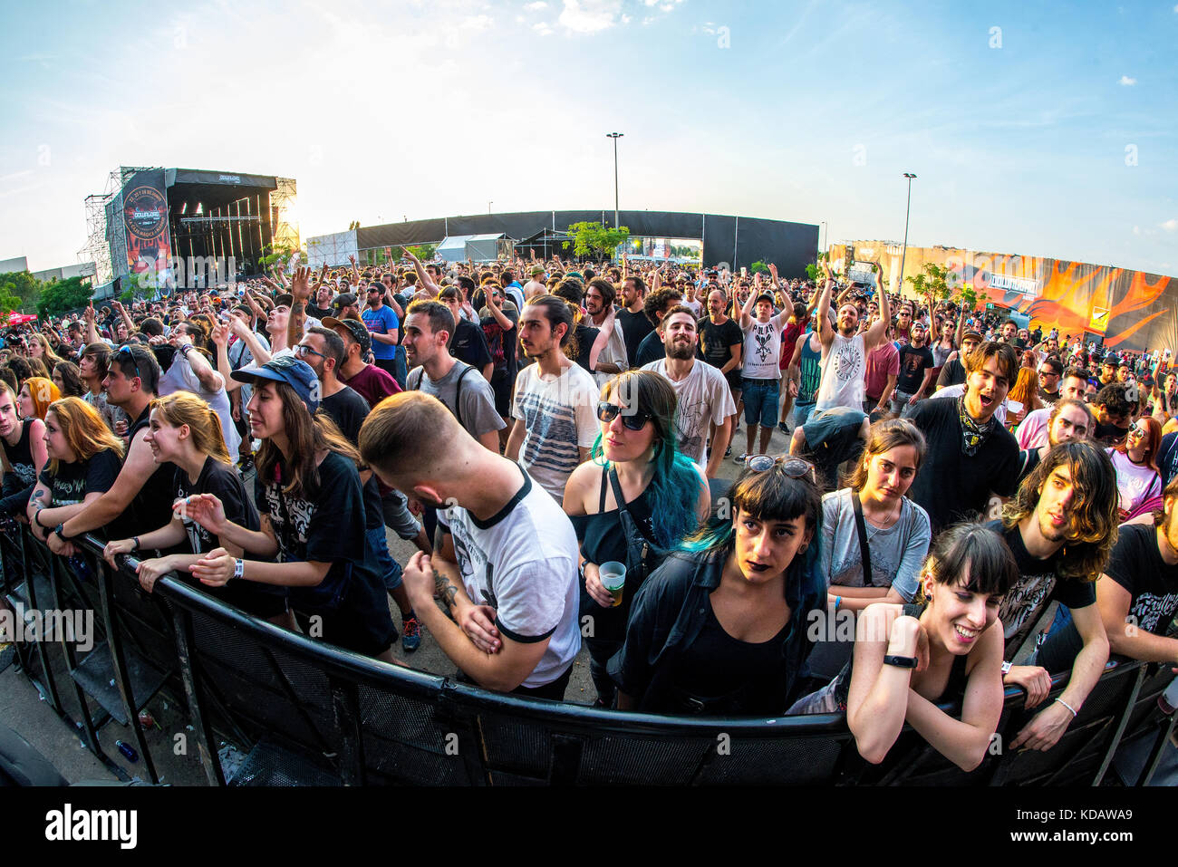 Madrid Jun 22 Linkin Park Music Band Perform In Concert At Download Heavy Metal Music Festival On June 22 16 In Madrid Spain Stock Photo Alamy