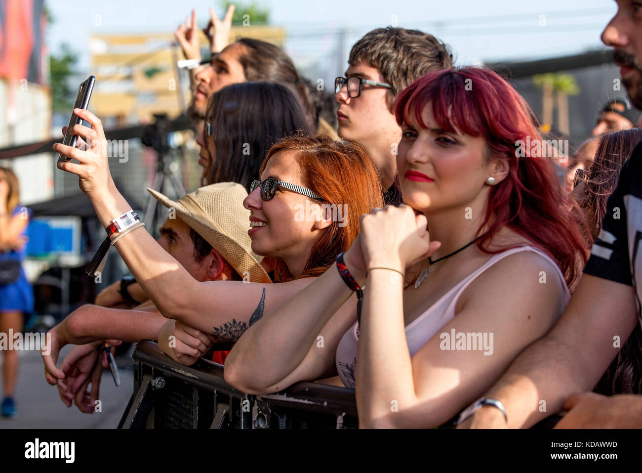 Madrid Jun 22 Linkin Park Music Band Perform In Concert At Download Heavy Metal Music Festival On June 22 16 In Madrid Spain Stock Photo Alamy