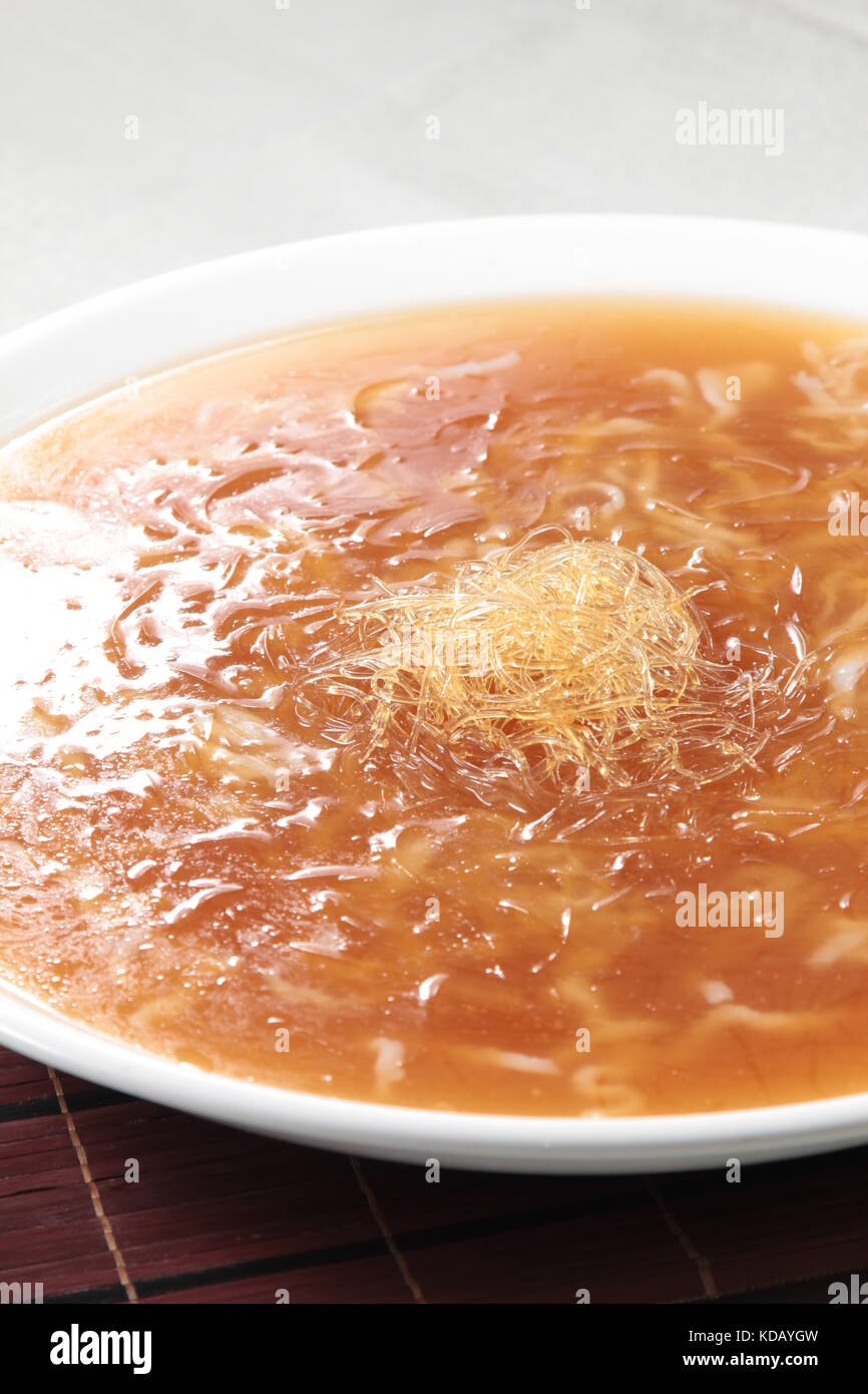 chinese chicken or seafood broth Stock Photo Alamy