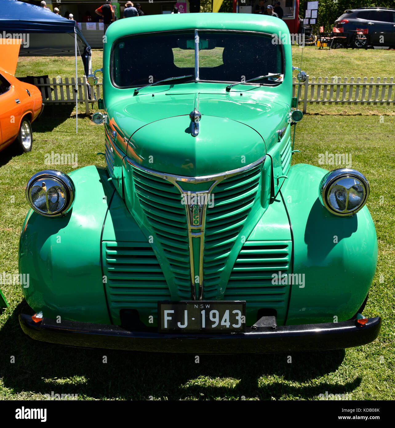 Green Fargo pickup truck utility vehicle Stock Photo - Alamy