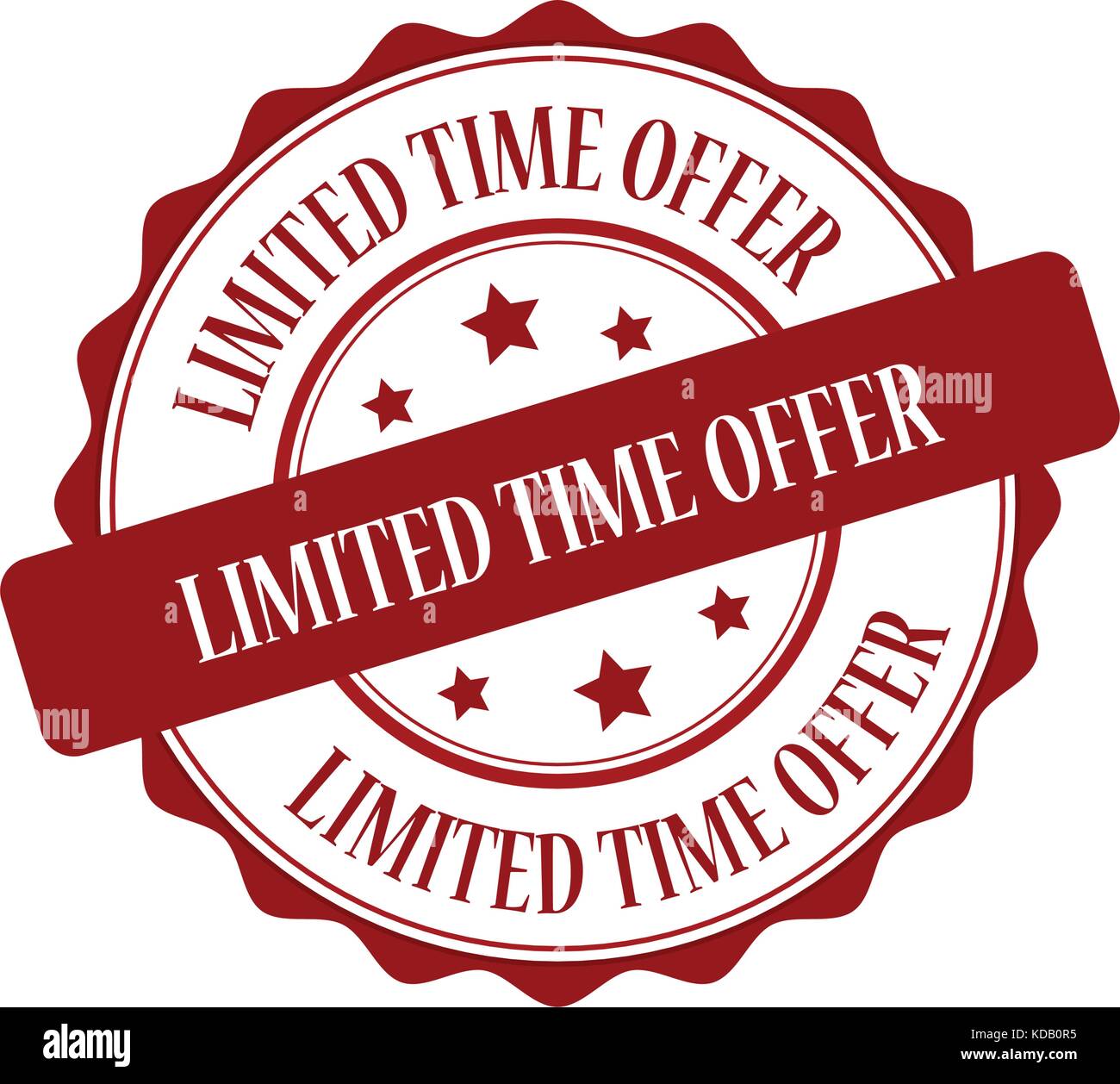 Limited time offer stamp Royalty Free Vector Image