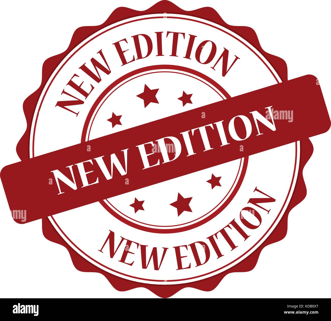 New edition red stamp illustration Stock Vector