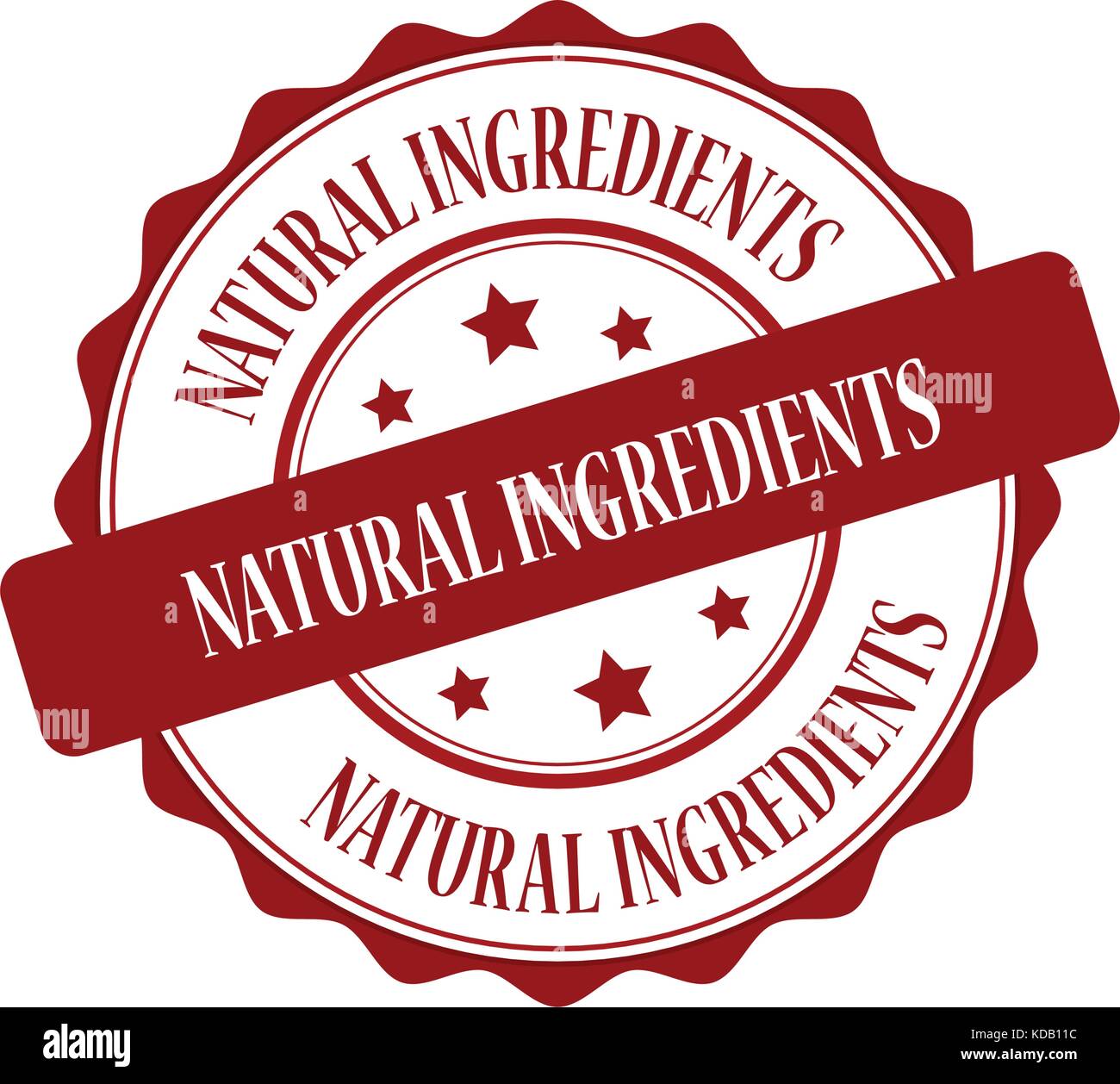 Natural ingredients red stamp illustration Stock Vector Image & Art Alamy