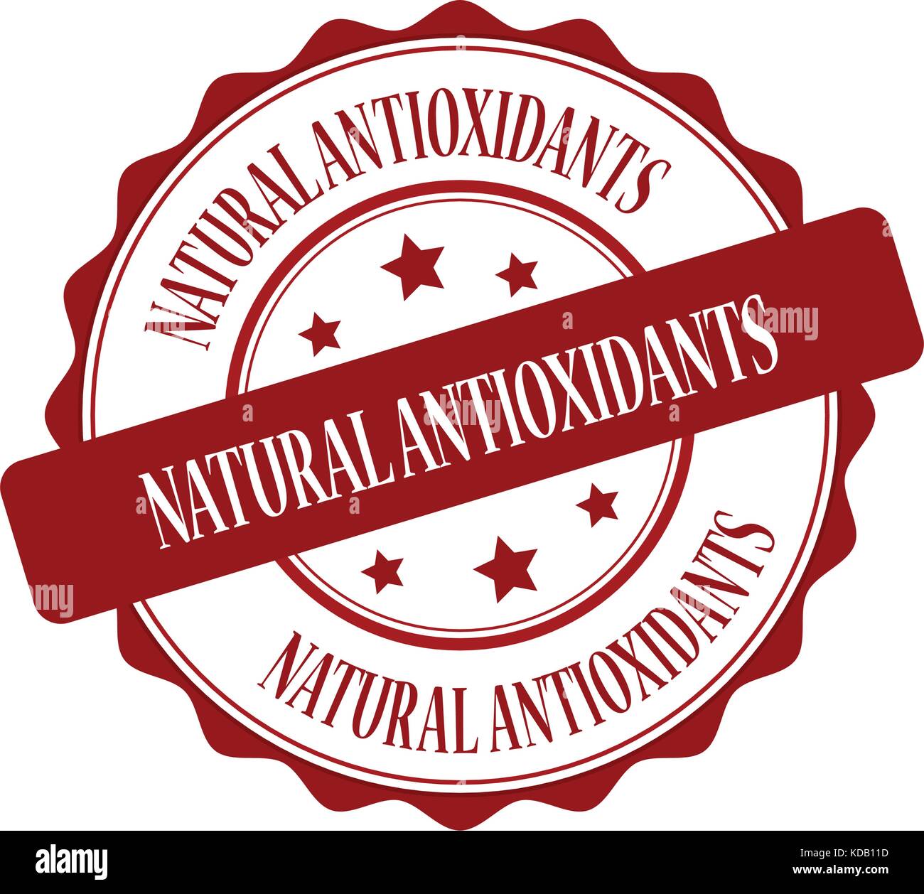 Natural antioxidants red stamp illustration Stock Vector Image & Art