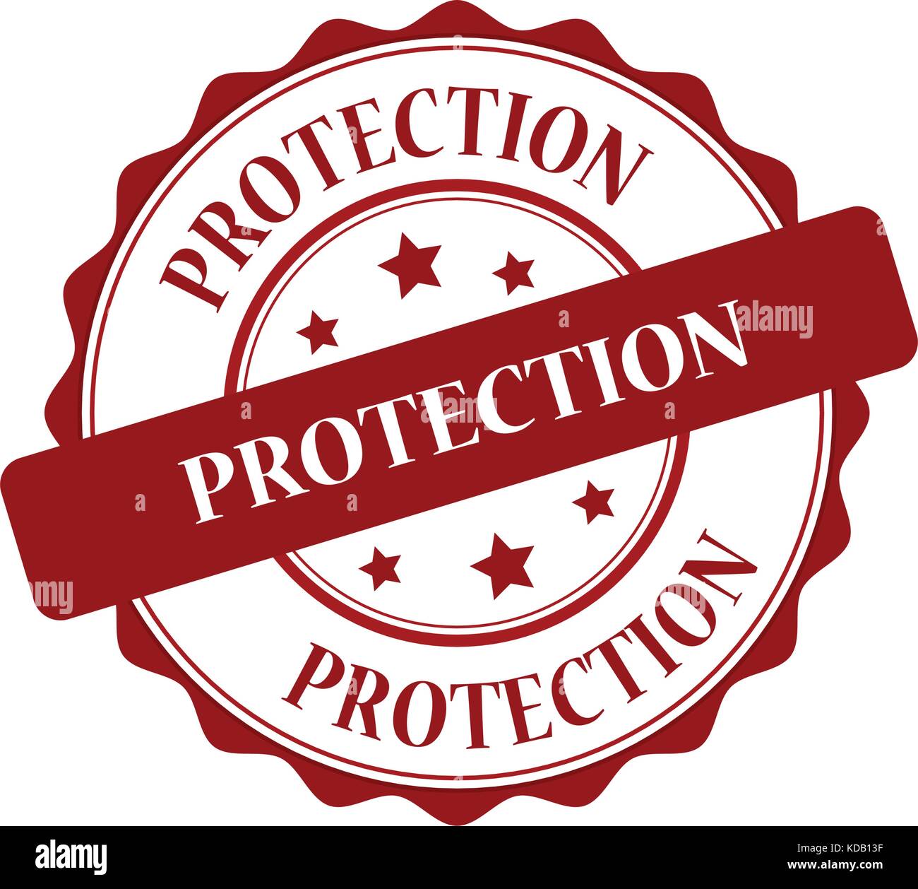 Protection Red Stamp Illustration Stock Vector Image And Art Alamy