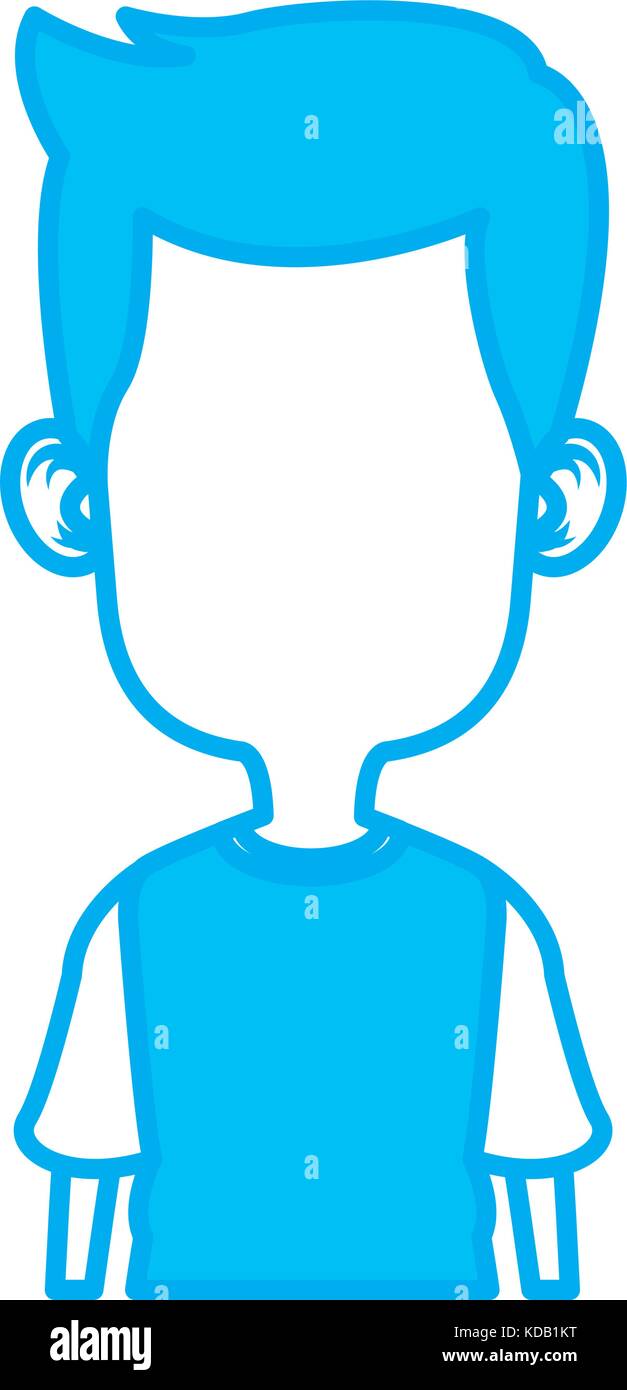 Boy faceless cartoon Stock Vector Image & Art - Alamy