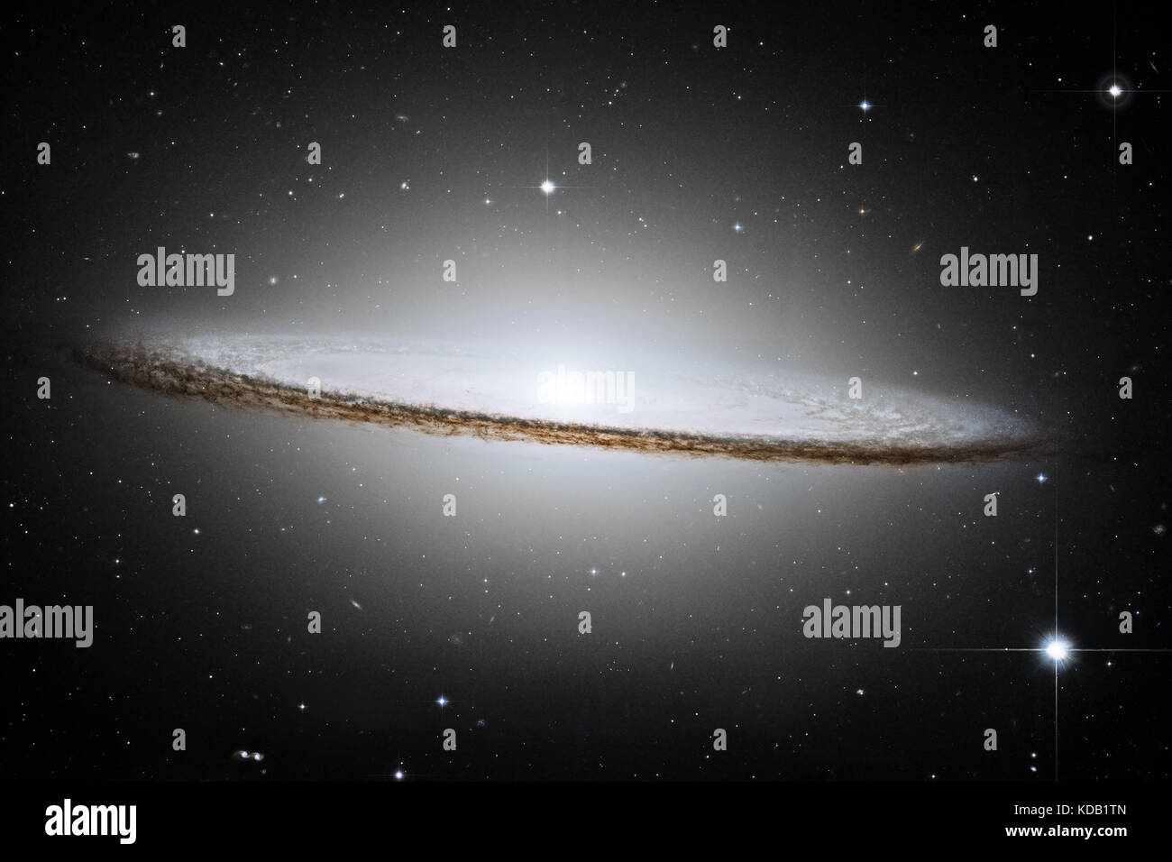 Sombrero Galaxy (M104) in constellation Virgo, elements of this image furnished by NASA Stock Photo