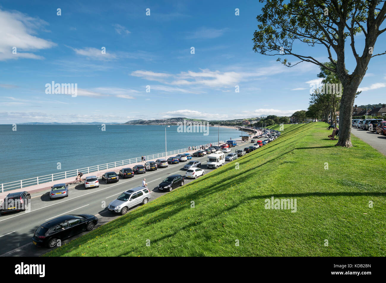 Colwyn Bay promenade in North Wales UK Stock Photo Alamy