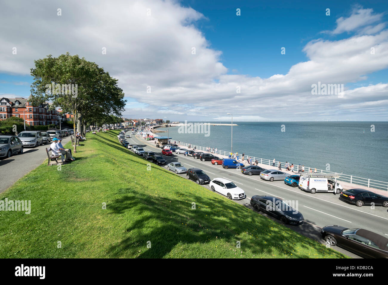 Colwyn Bay promenade in North Wales UK Stock Photo Alamy