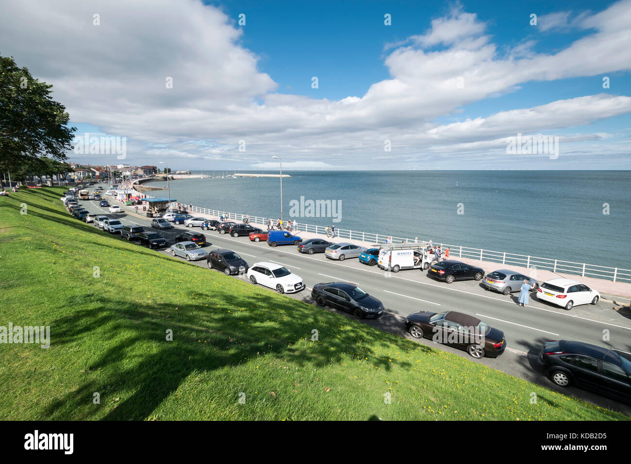 Colwyn Bay promenade in North Wales UK Stock Photo Alamy