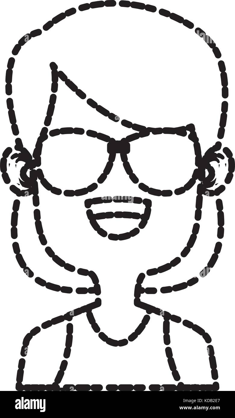 Girl with sunglasses Stock Vector Image & Art Alamy