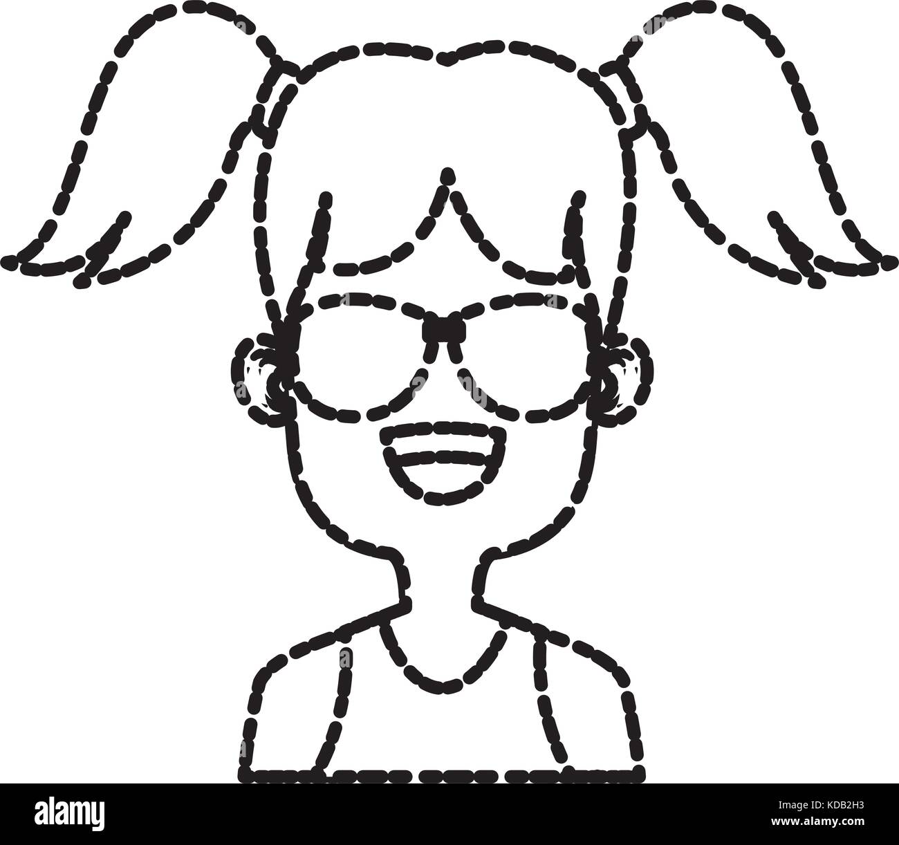 Girl with sunglasses Stock Vector Image & Art Alamy