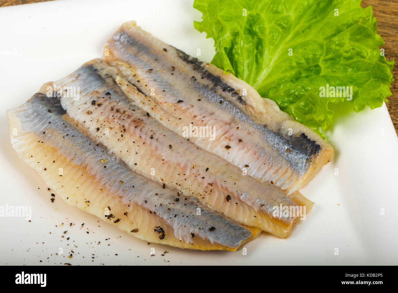 Herring fillet with pepper Stock Photo Alamy