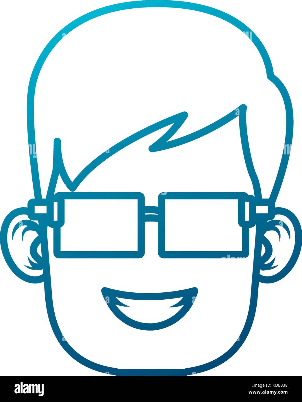 Boy with glasses cartoon Stock Vector Image & Art Alamy