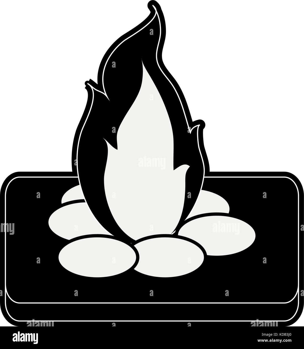 bonfire fire icon image Stock Vector Image & Art - Alamy