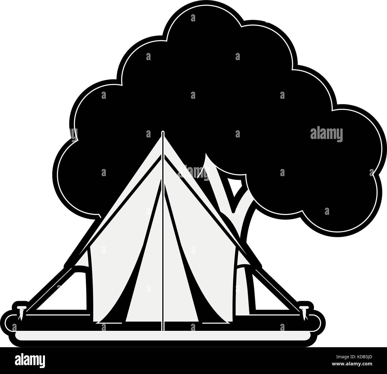 camping tent icon image Stock Vector Image & Art - Alamy