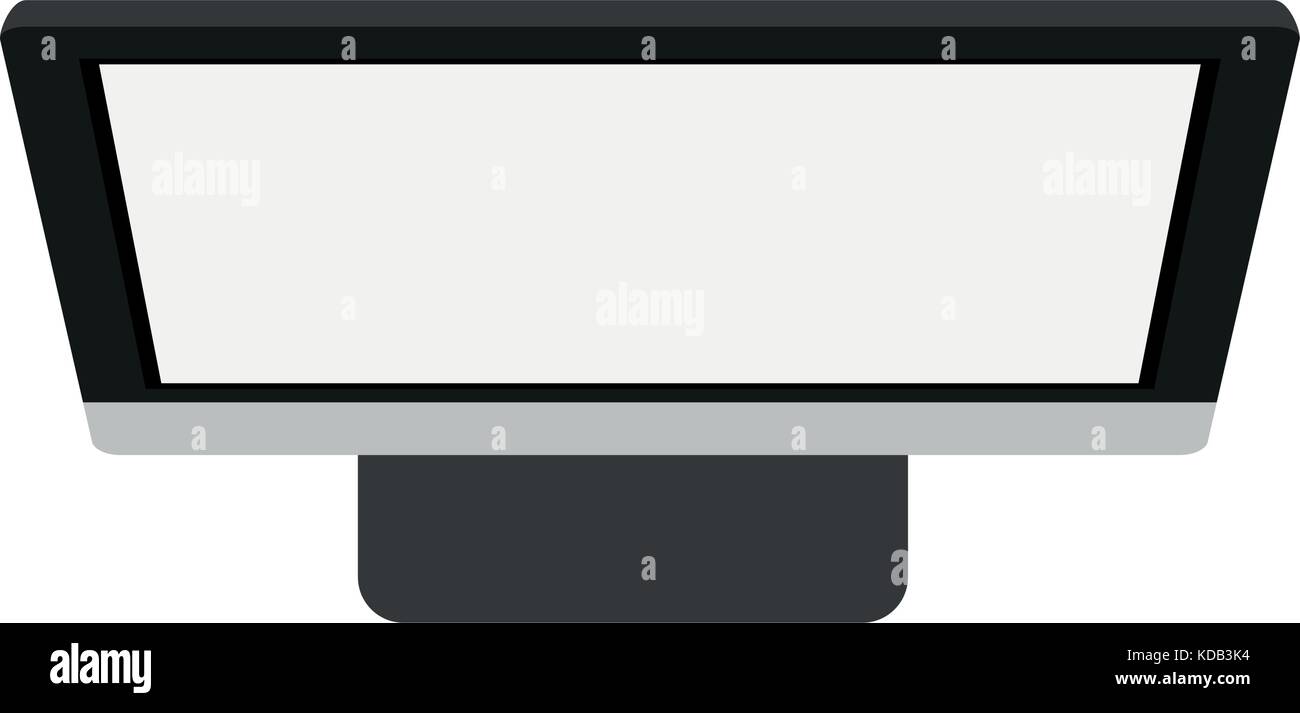 computer monitor with blank screen icon image Stock Vector Image & Art ...