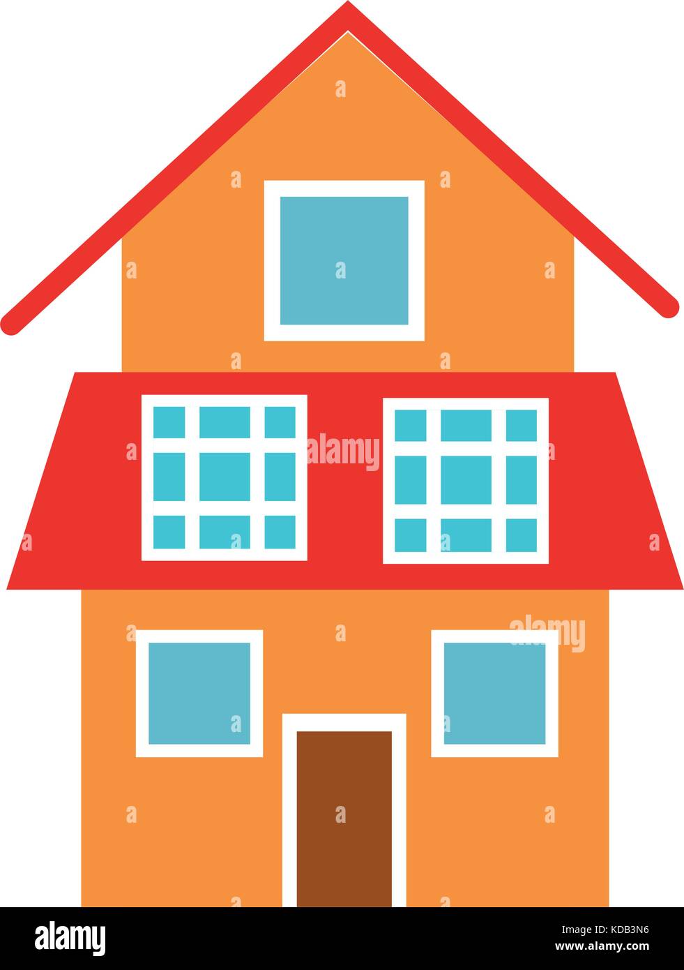 house or home three story icon image Stock Vector Image & Art - Alamy