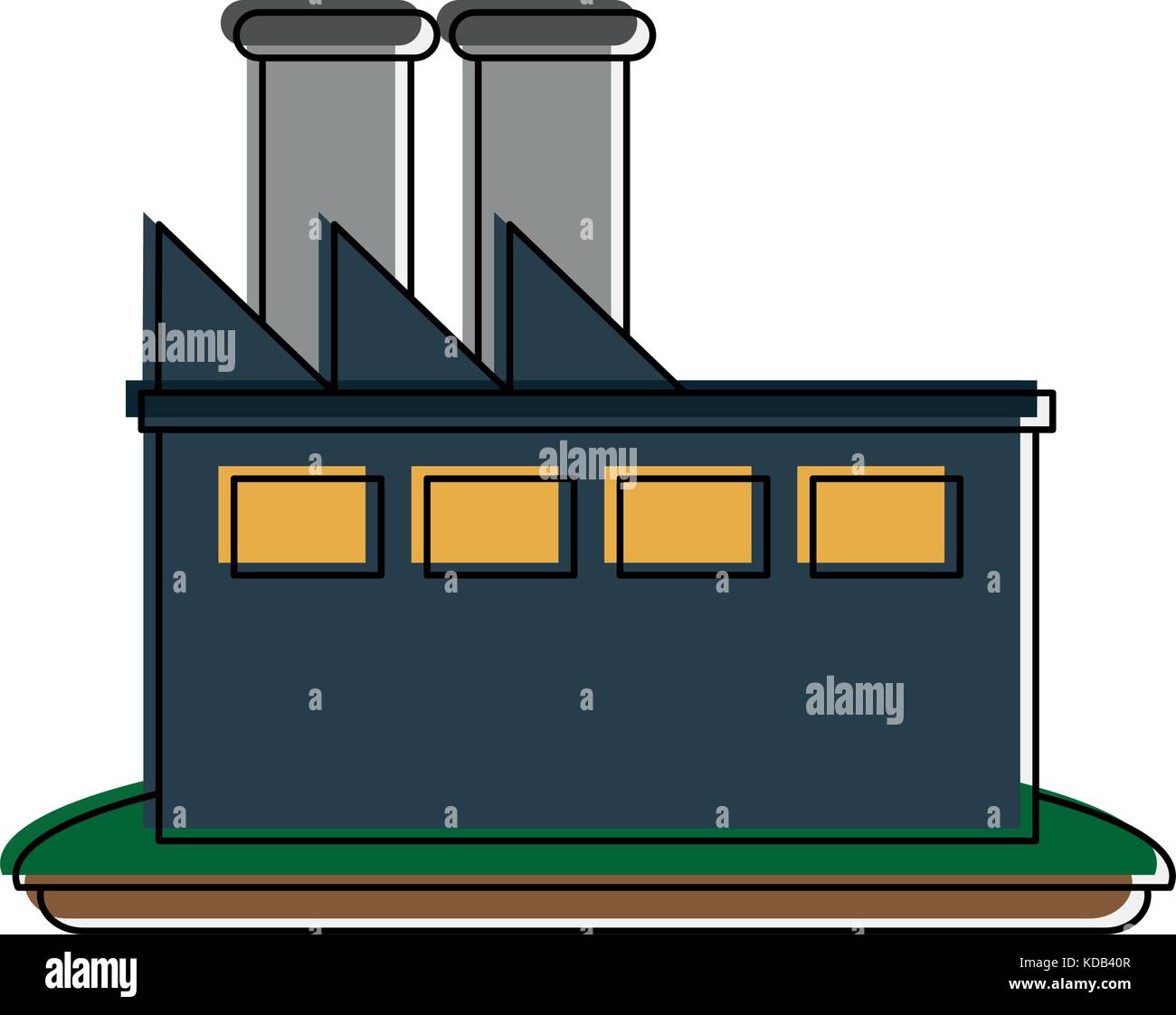 factory industrial building icon image Stock Vector Image & Art - Alamy
