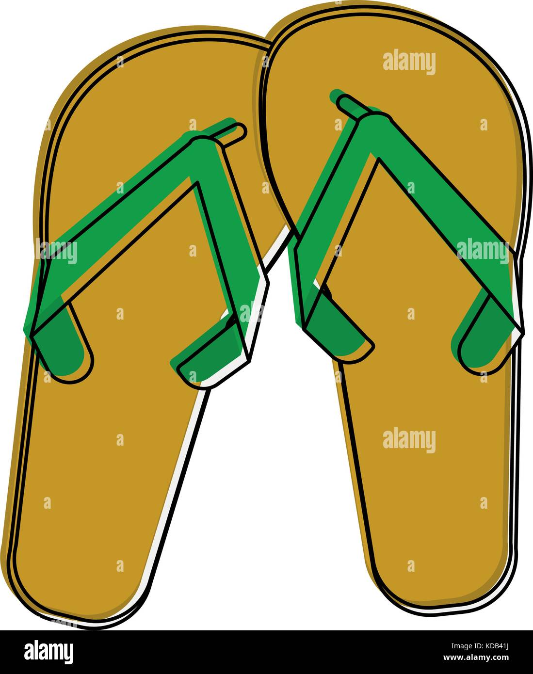flip flop sandals icon image Stock Vector Image & Art - Alamy