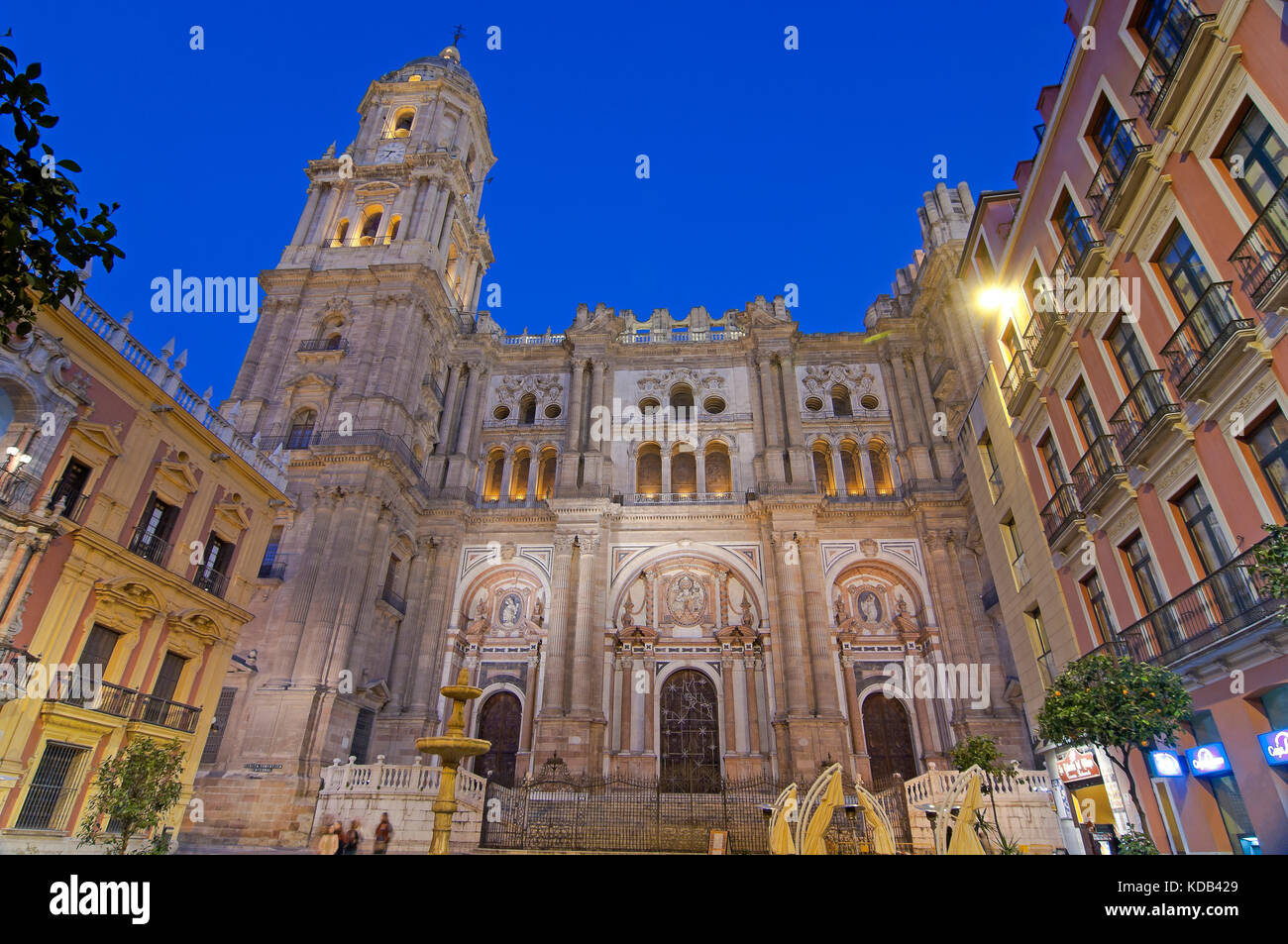 Cathedral (opened in 1588), Malaga, Region of Andalusia, Spain, Europe Stock Photo