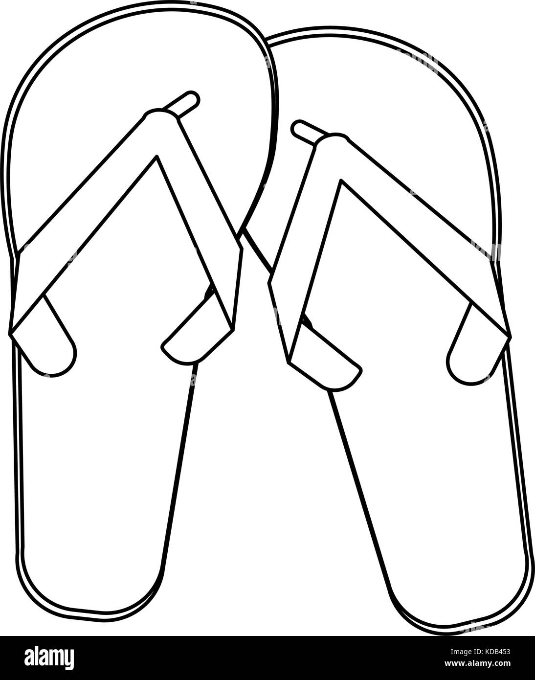 flip flop sandals icon image Stock Vector Image & Art - Alamy