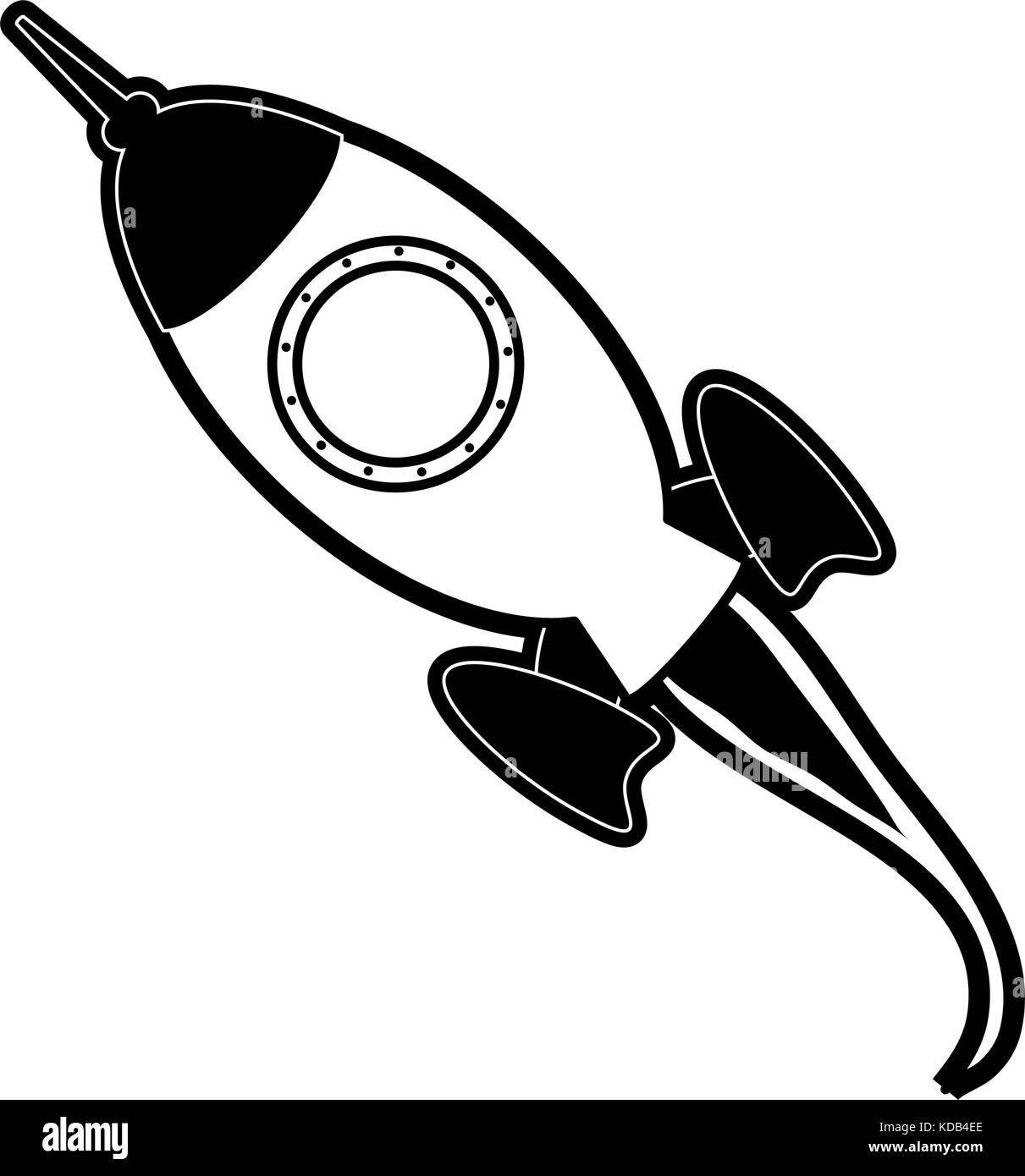 flying rocket icon image Stock Vector Image & Art - Alamy
