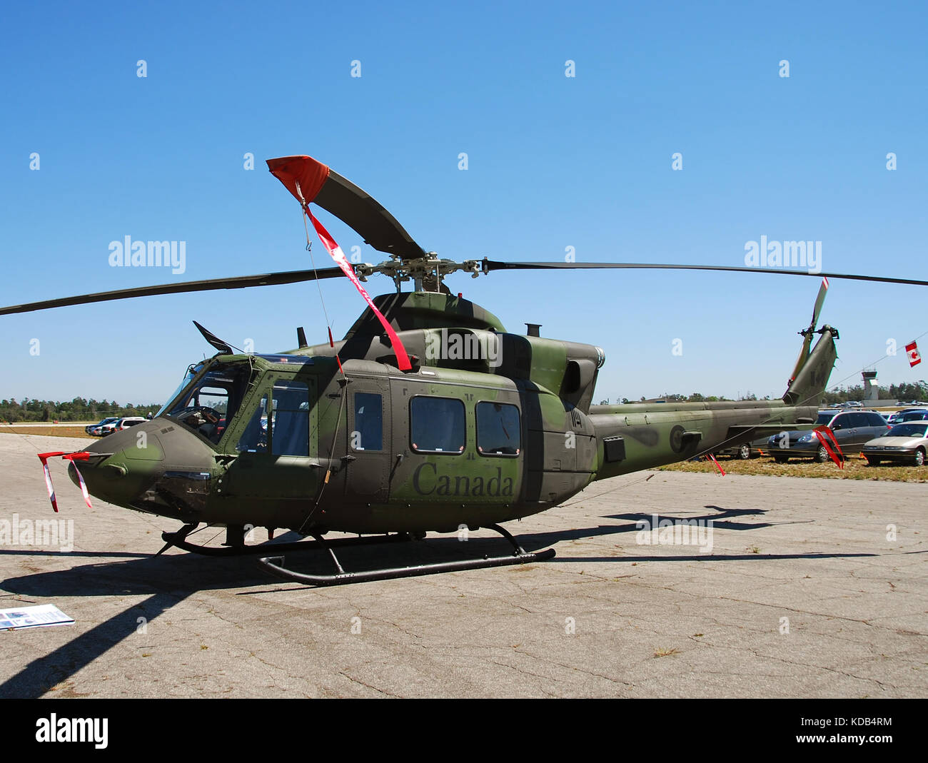 Canadian Air Force helicopte rparked on the ground Stock Photo - Alamy