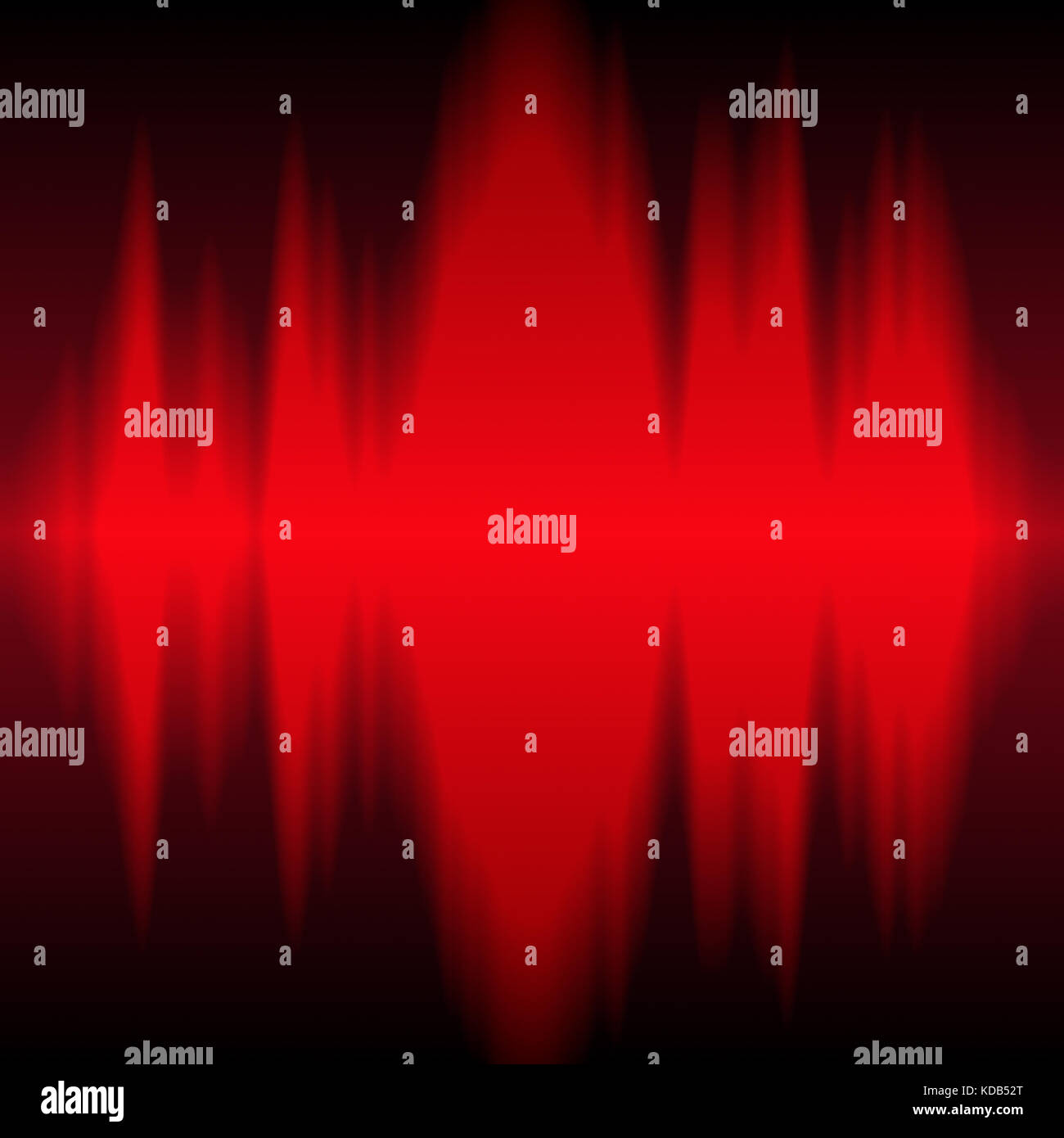 Red frequency display closeup view Stock Photo