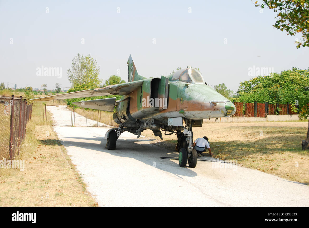 Cold War era Mig 23 jet fighter Stock Photo