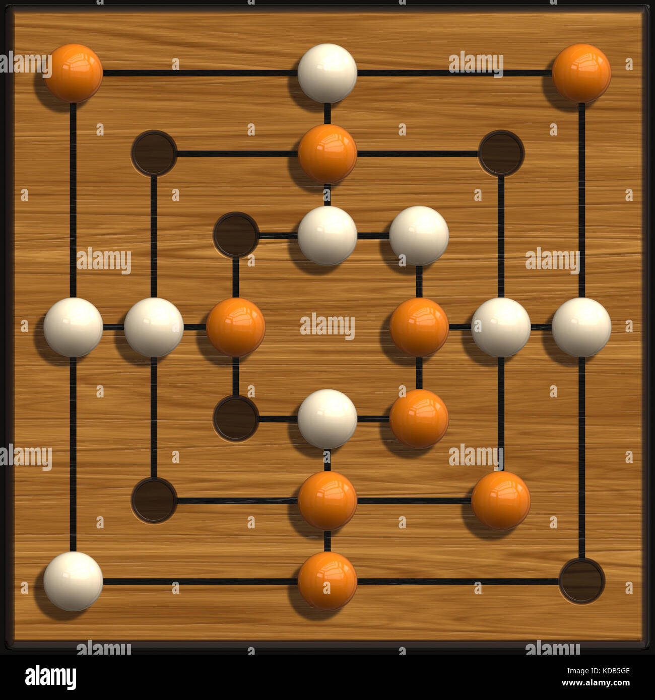game with marbles on a board