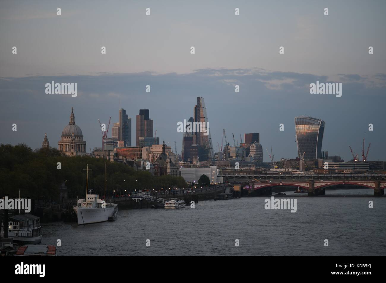 London Skyline at night Stock Photo - Alamy