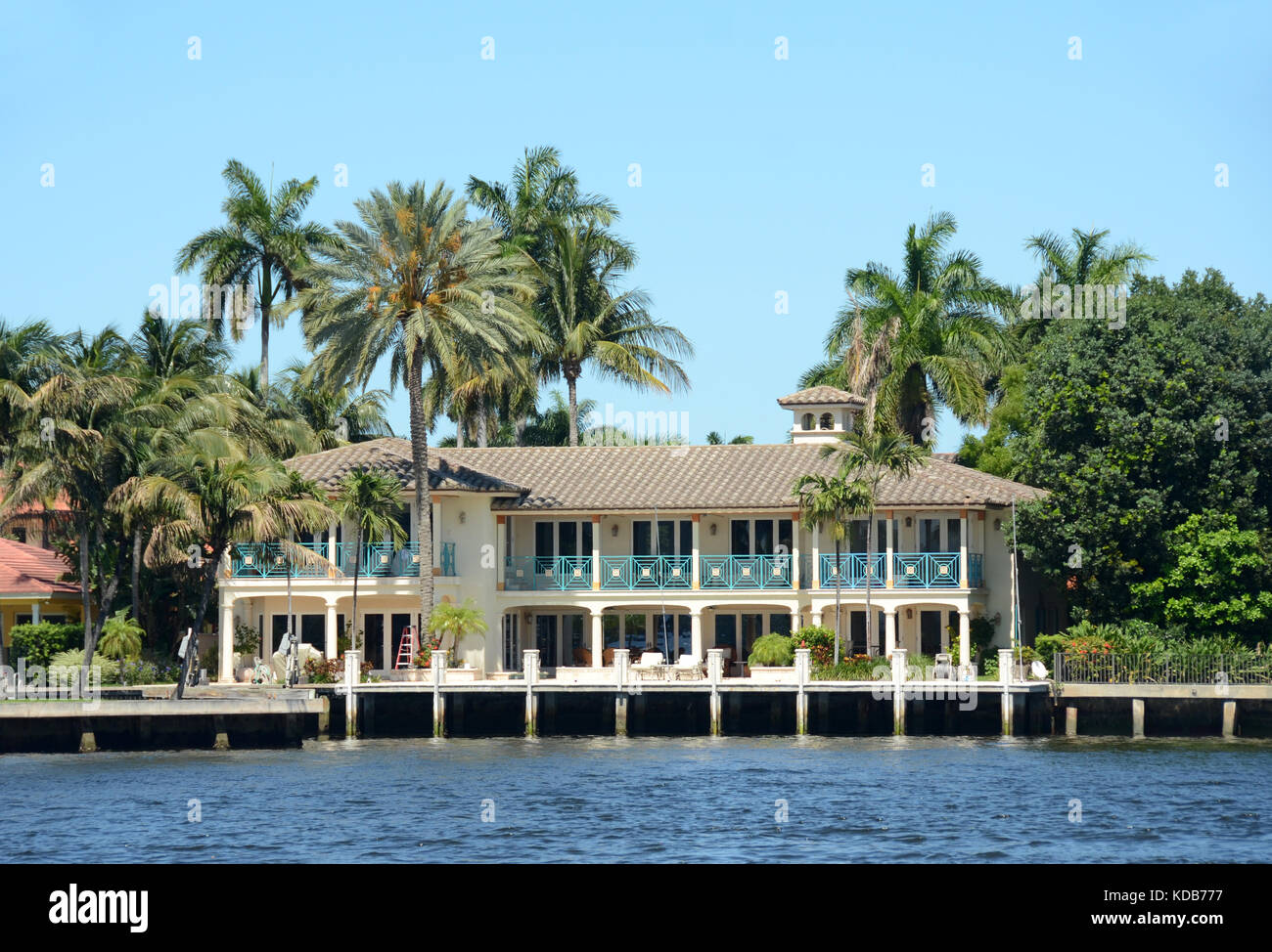 Expensive waterfront real estate in Fort Lauderdale, Florida Stock