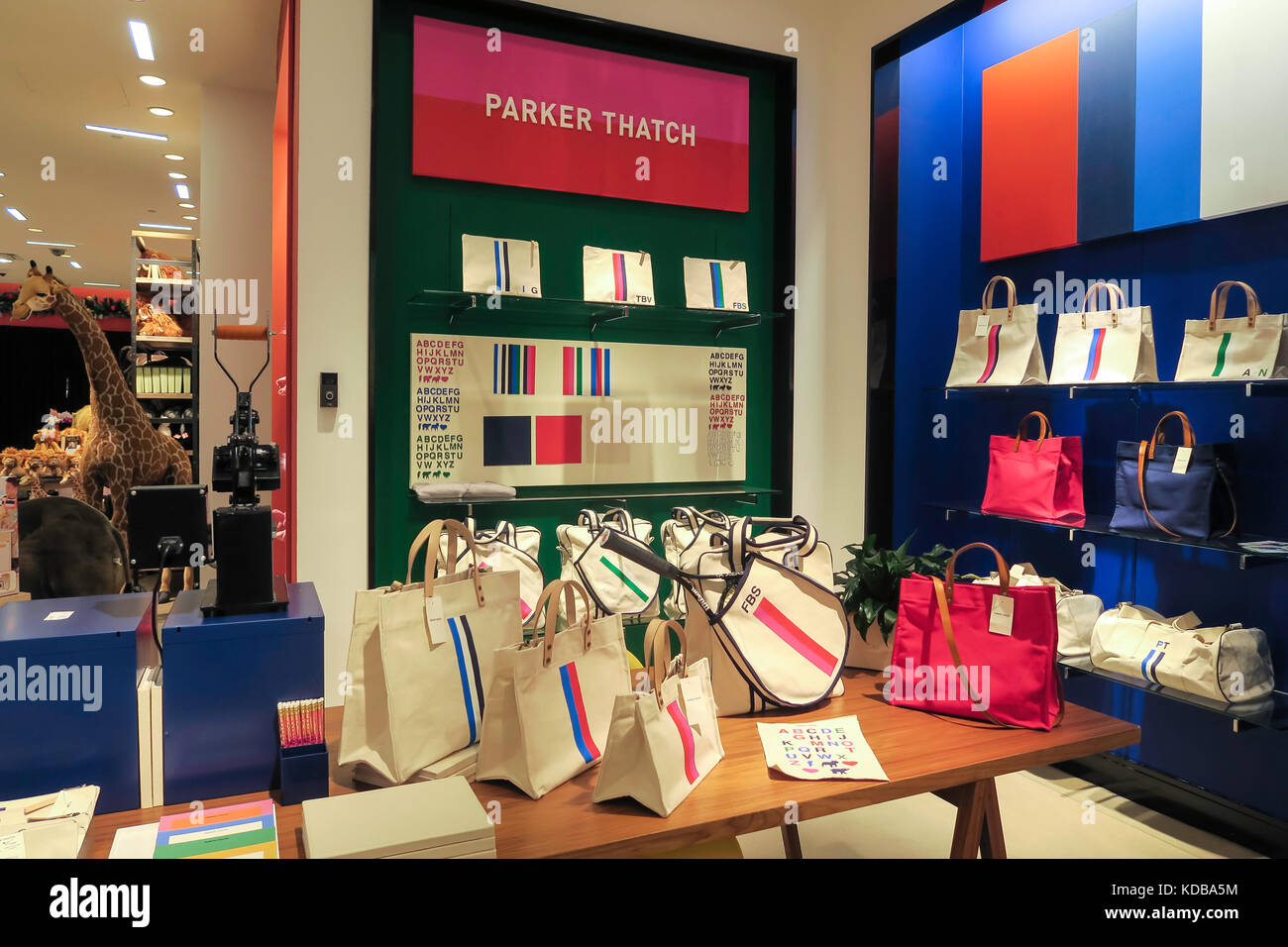 Saks Fifth Avenue Flagship Store Interior, NYC, USA Stock Photo