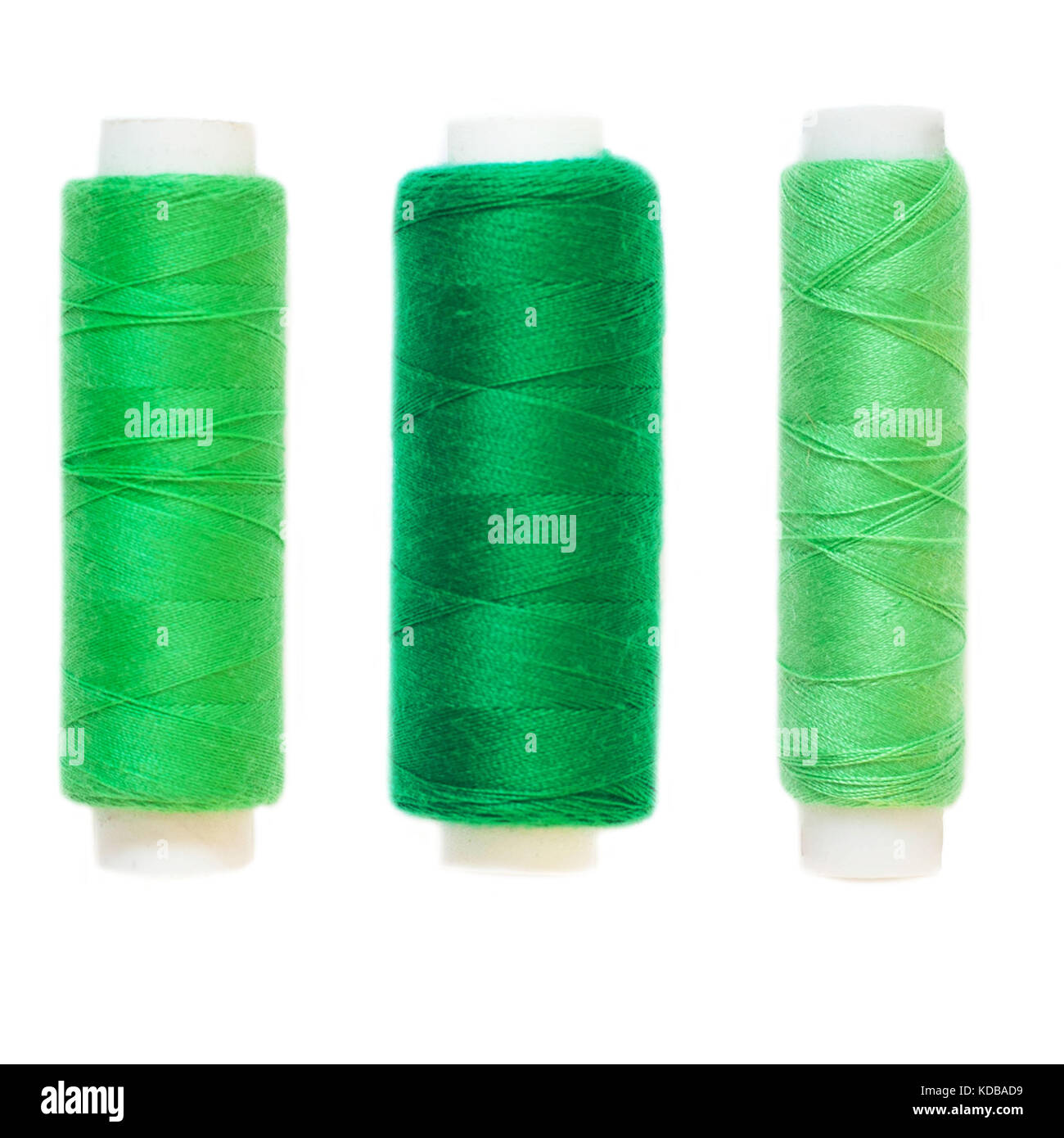 Green thread. Isolated. White background Stock Photo Alamy