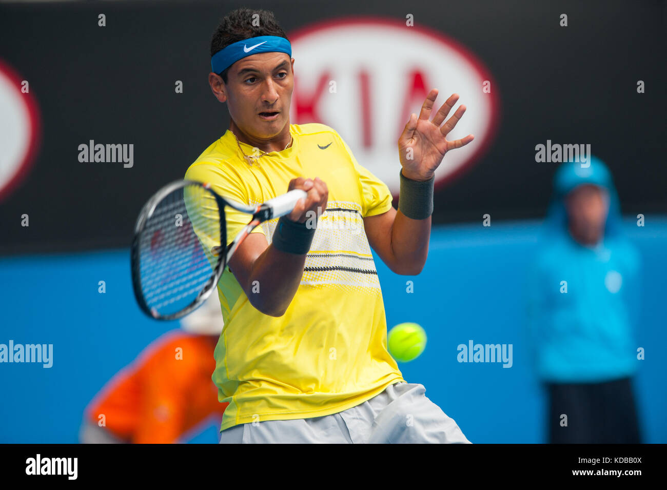 Nick Kyrgios wins juniors title at the 2013 Australian Open - a Grand Stock  Photo - Alamy