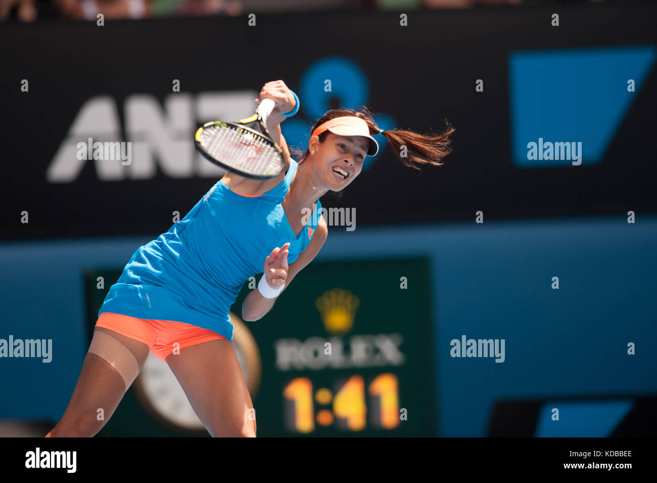 ANA IVANOVIC competes at the Australian Open. The Australian Open - a Stock  Photo - Alamy